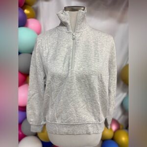 Lou & Grey Women’s Half Zip Pullover‎ Sweatshirt Gray Size Small NWT